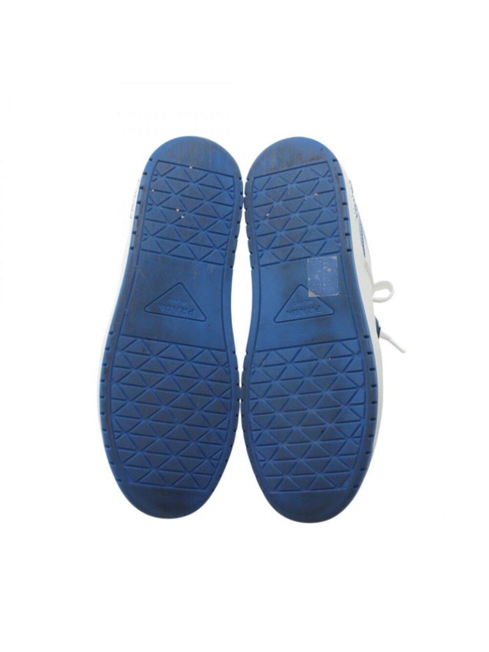 Prada Lada Sneakers Downtown Blue White Leather - Picture 4 of 9